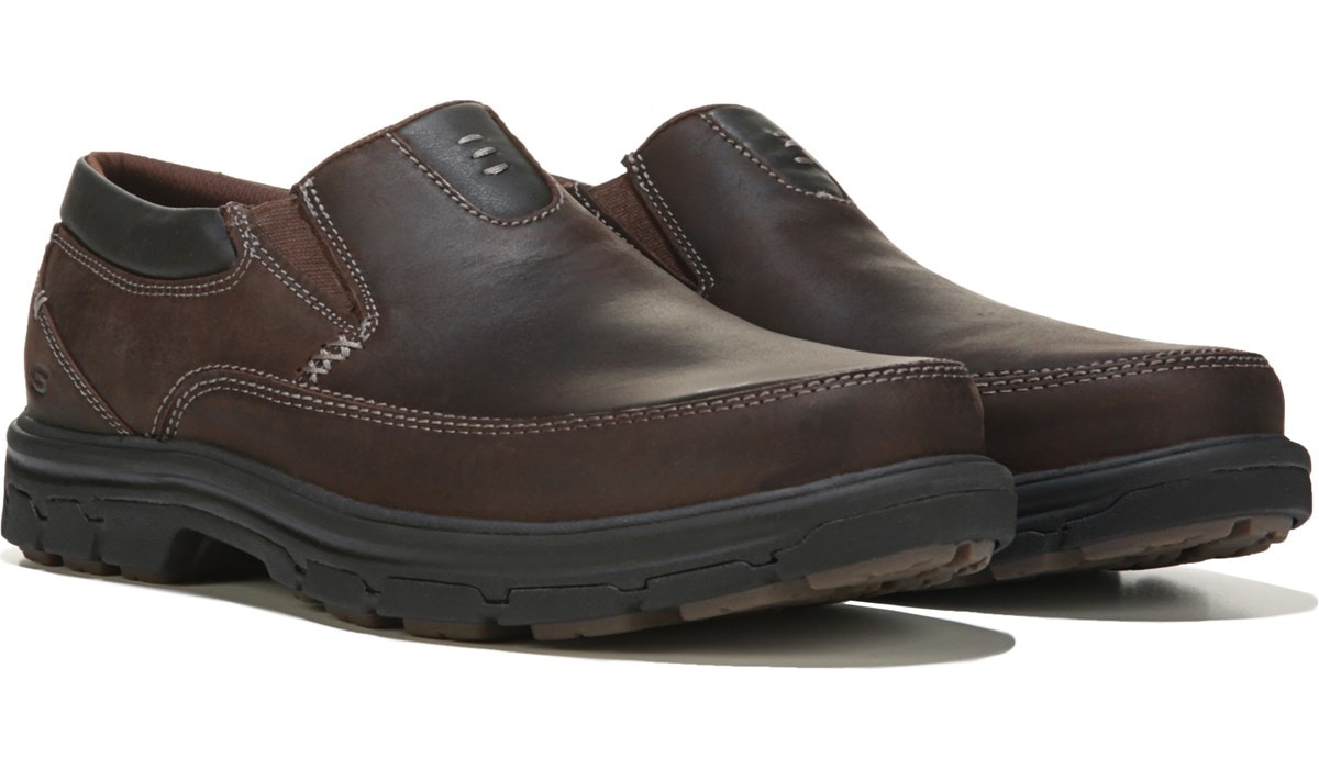 brown leather skechers