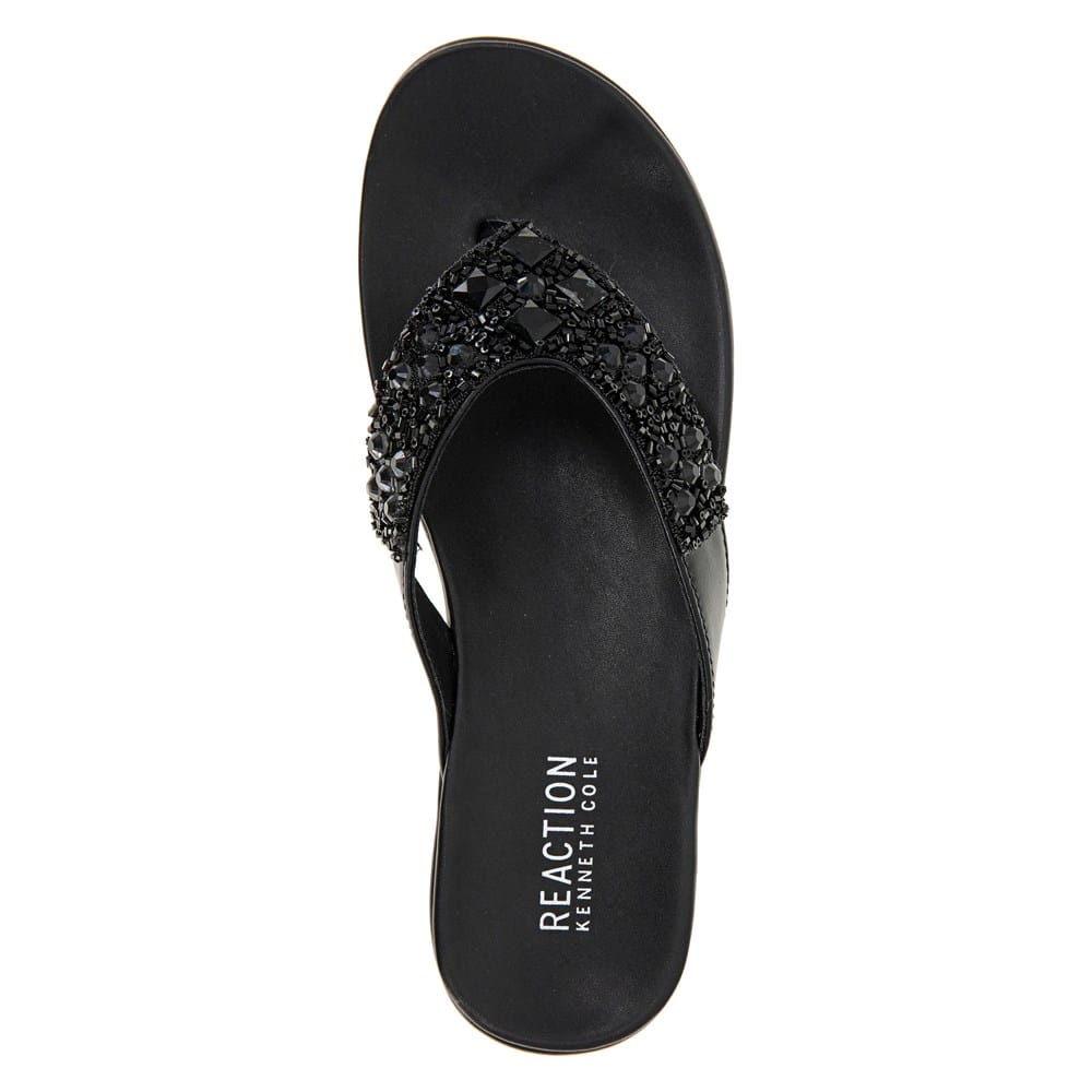 Kenneth Cole Reaction Women's Luna Flat Sandal - Jute Wrap Sparkle Sandals