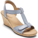 Women's Blanca T Strap Medium/Wide Wedge Sandal - Pair