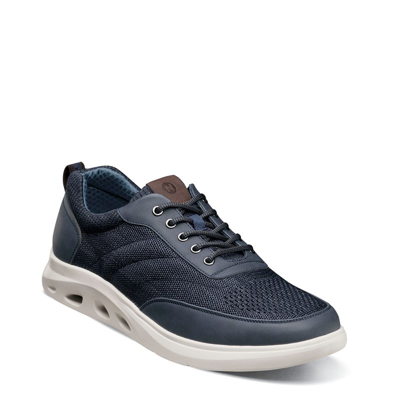 Nunn Bush Men's Ponte Knit Moc Toe Sneakers (Navy Multi) - Size 13.0 W