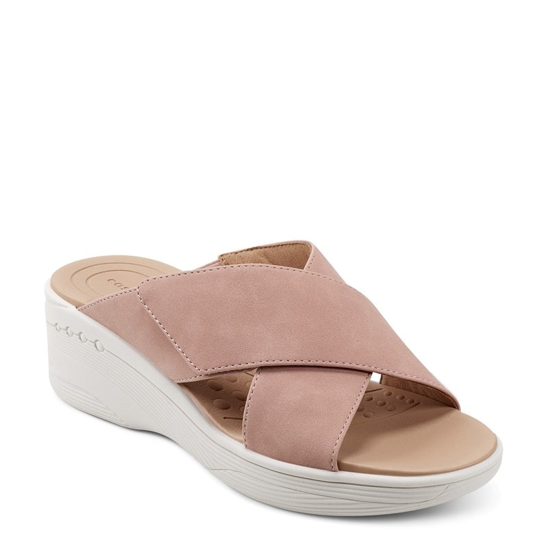 Easy Spirit Women's Bindie Wedge Slide Sandals (Light Pink) - Size 8.5 M