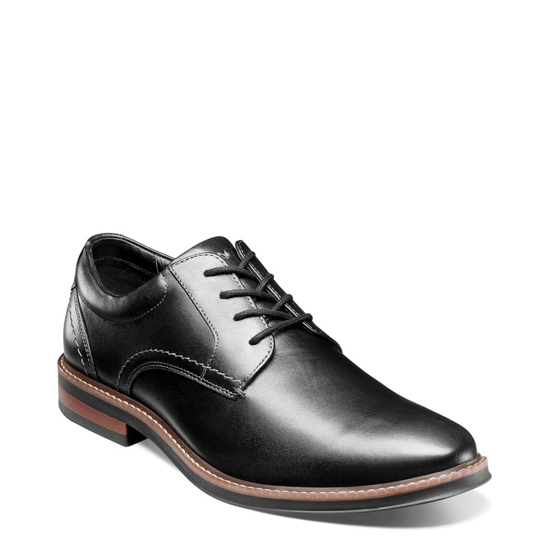 Nunn Bush Men's Calderone Plain Toe Oxford Shoes (Black) - Size 13.0 M