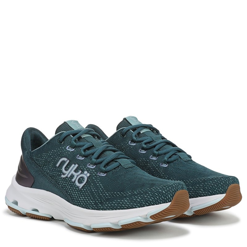 Ryka Women's Devotion X Walking Sneakers (Dark Sea Green Mesh Fabric) - Size 11.0 W
