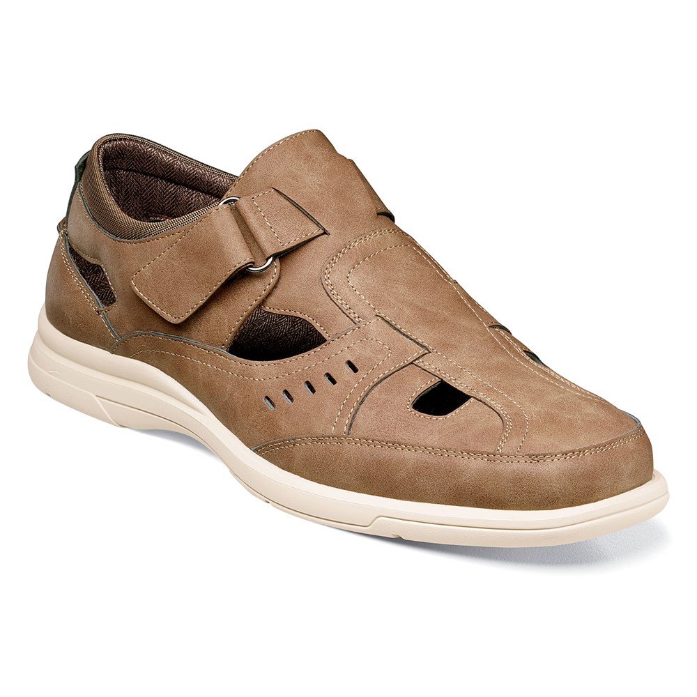 Stacy adams leather fisherman sandals online