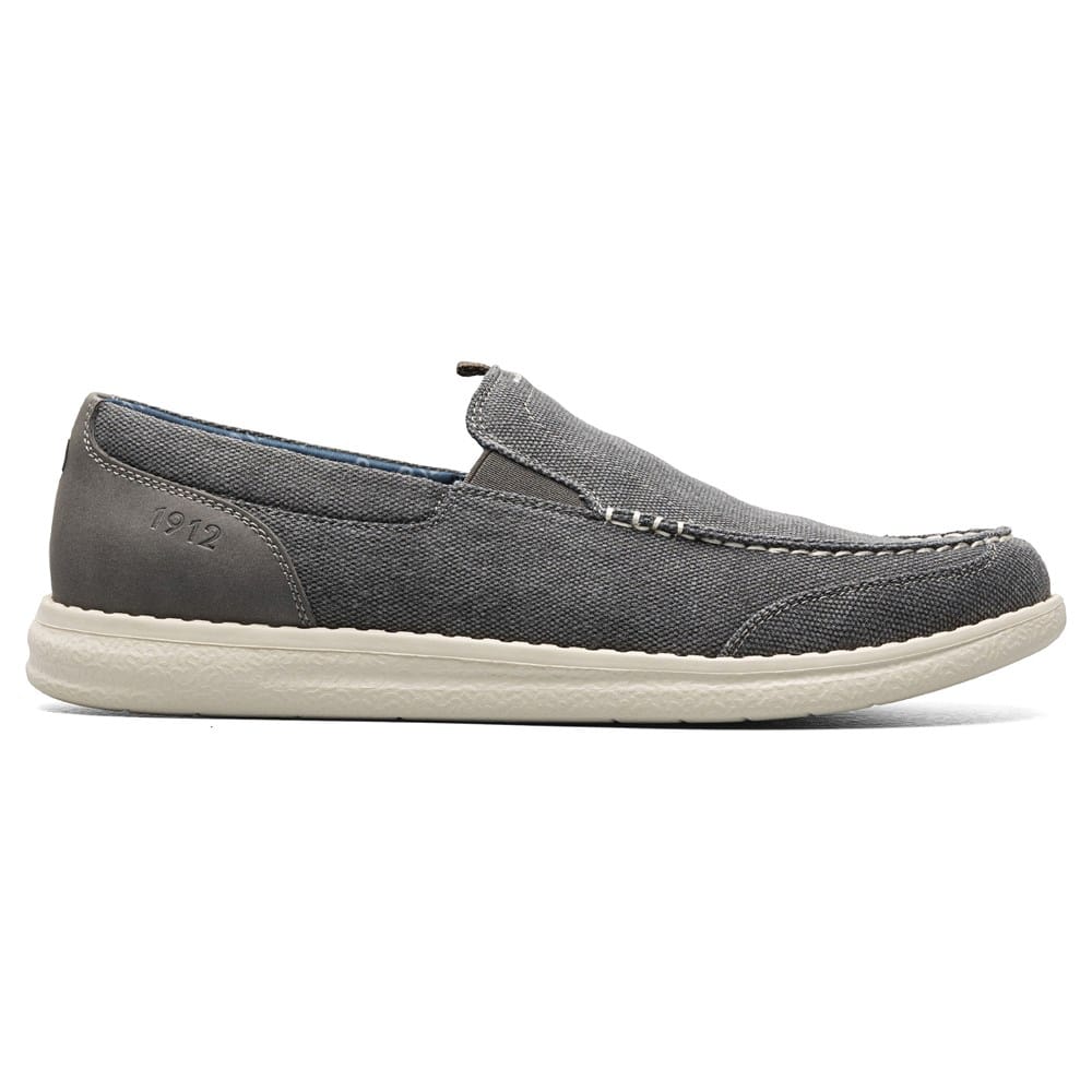 NEW Nunn Bush Brewski MT Slip Mens 11 M Stone Canvas Loafers Boat Shoes Nunn Bush Brewski Moc Toe Slip-On Shoes - Mens Clothing  main image 2