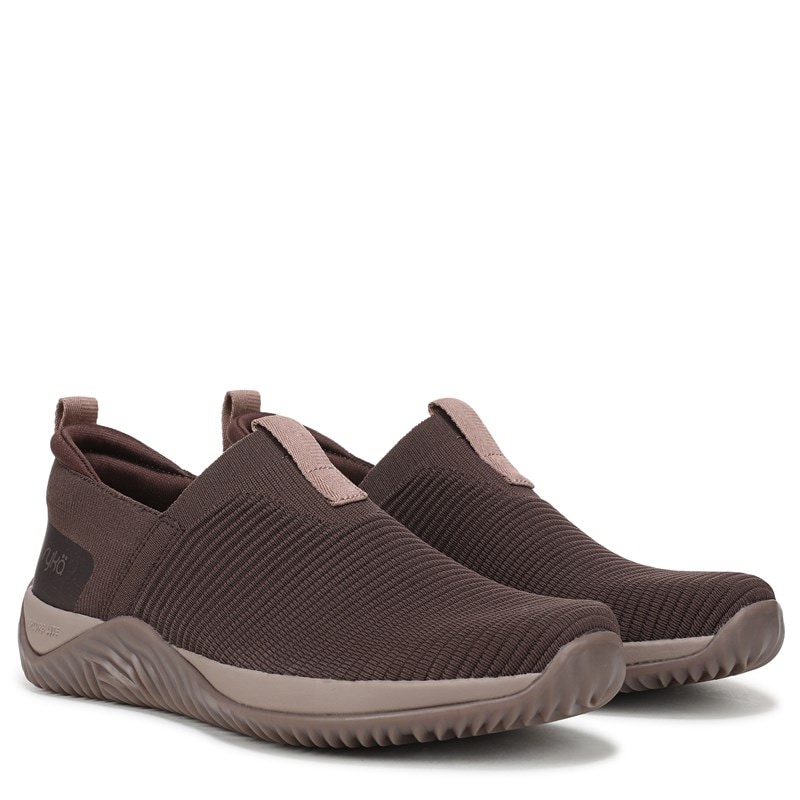 Ryka Women's Echo Knit Slip On Sneakers (Java Brown Knit Fabric) - Size 6.0 M