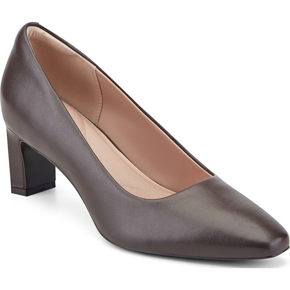 womens brown dress pumps Women's Jain Dress Pumps - Dark Brown Suede