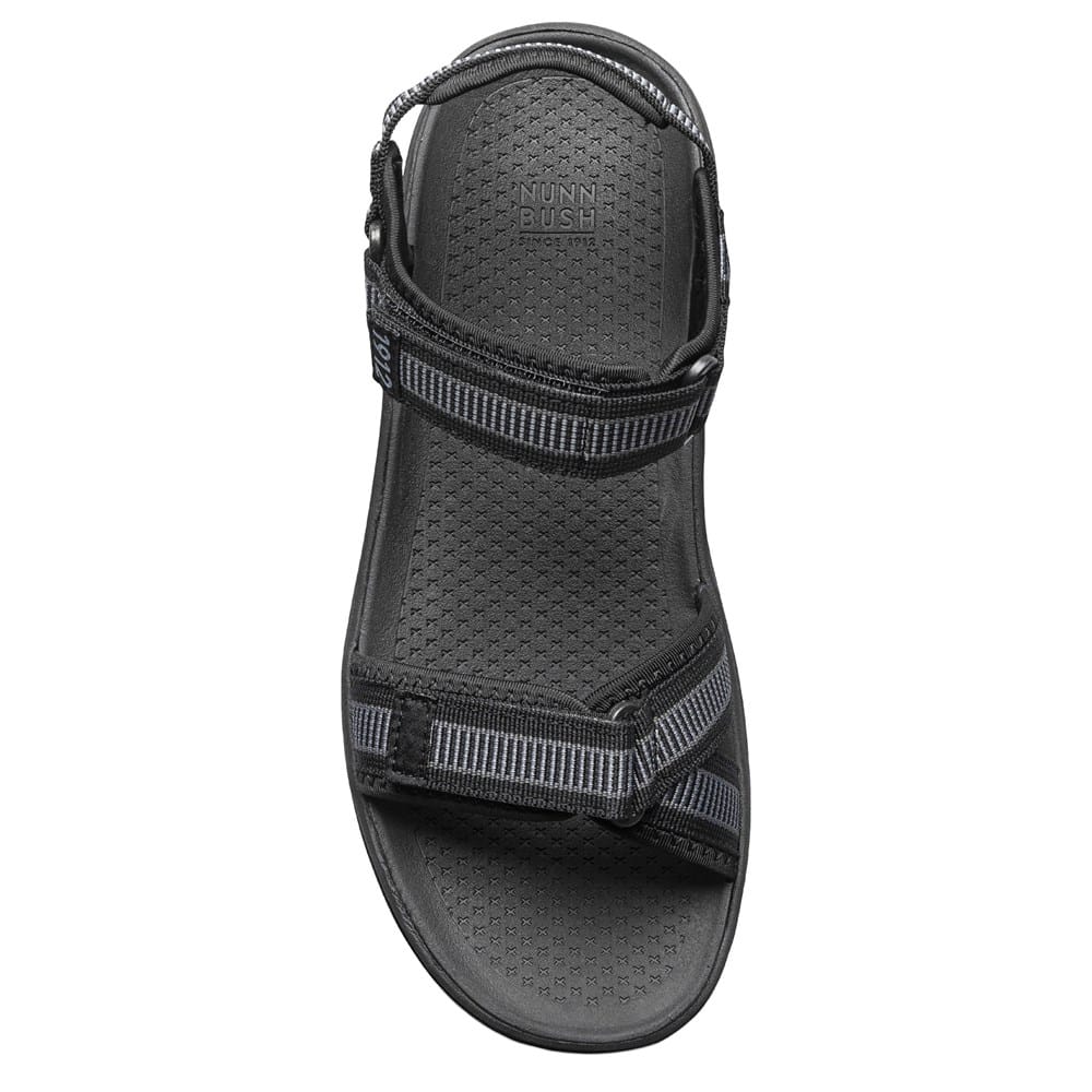 Men\'s Nunn Bush Huck Sport Sandals in Black. 85033-001 Huck Sport Closed Toe Fisherman Sandal Men main image 4