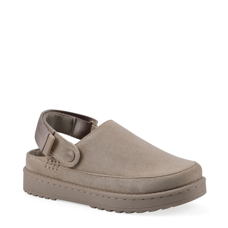 White Mountain Women's Icebound Slingback Clog Shoes (Dark Beige) - Size 11.0 M