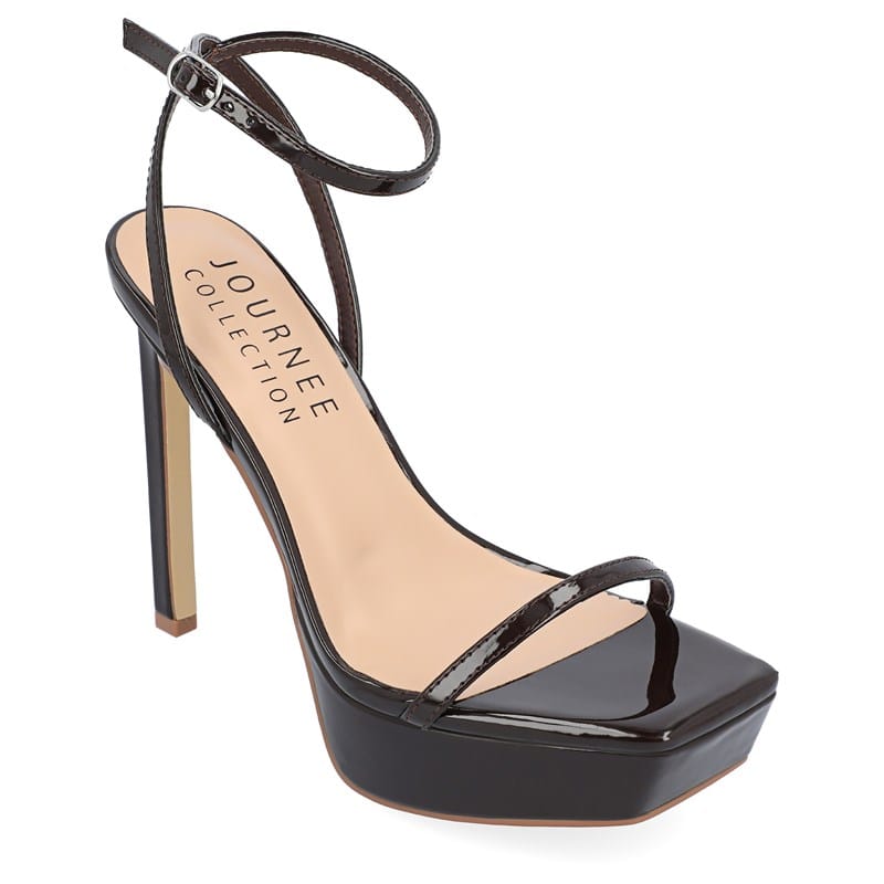 Journee Women's Telilah Platform Dress Sandals (Brown) - Size 9.5 M
