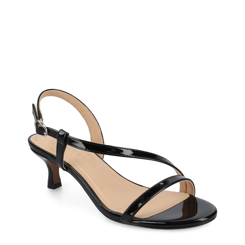 Journee Women's Jemry Dress Sandals (Patent/Black) - Size 9.0 M