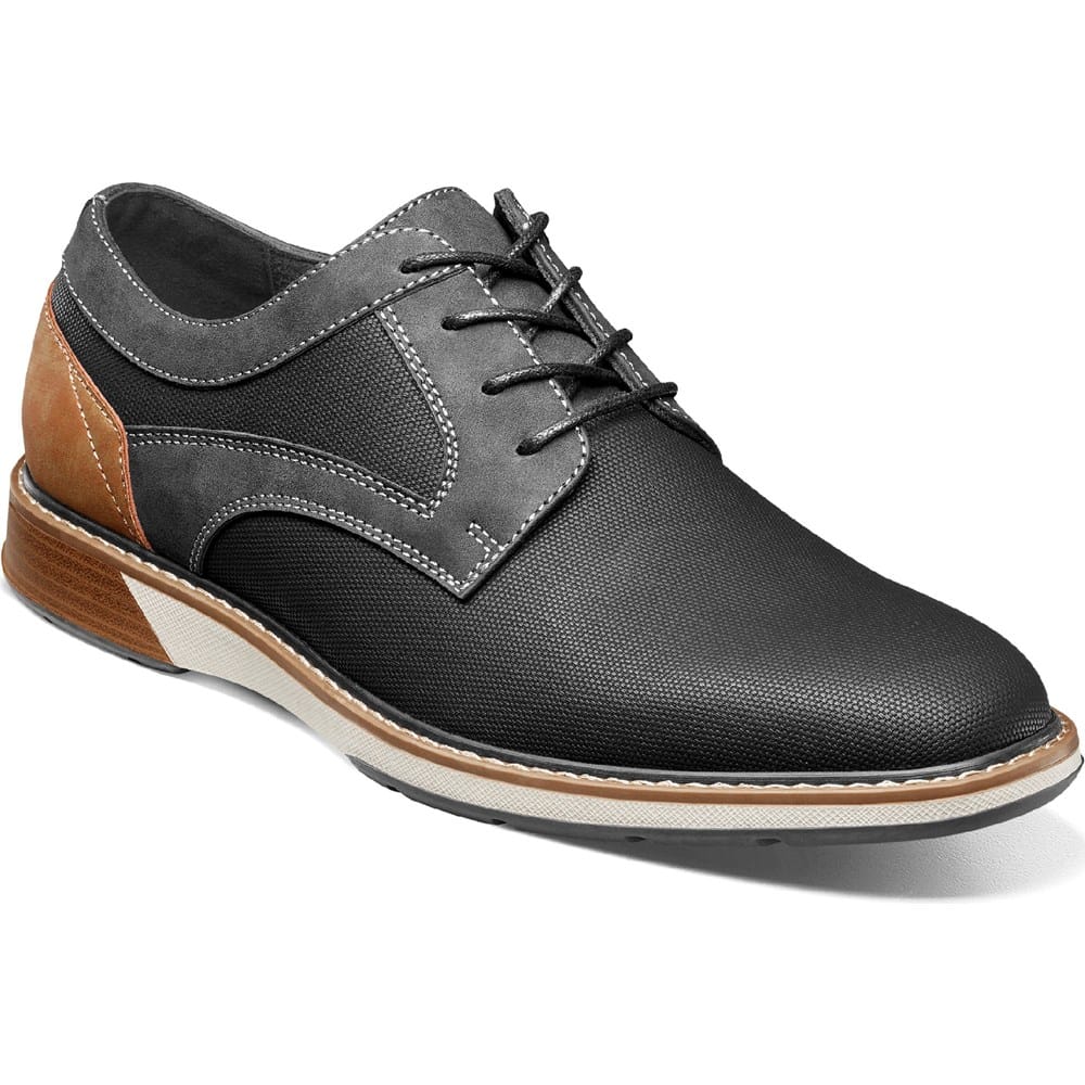 Stacy Adams Men's Phineas Plain Toe Lace-Up Shoes - Black
