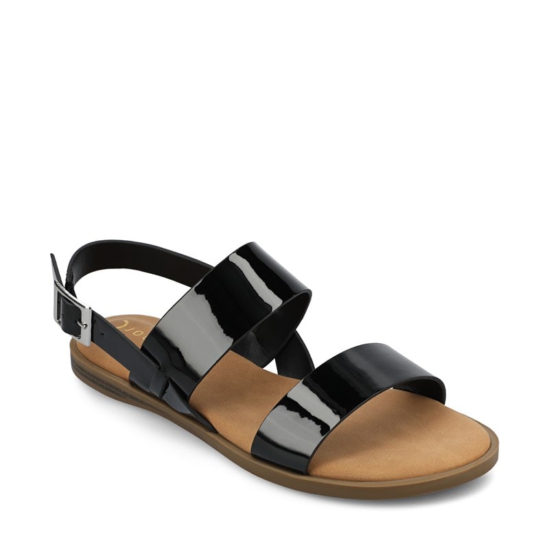 Journee Women's Lavine Sandals (Patent/Black) - Size 10.0 M