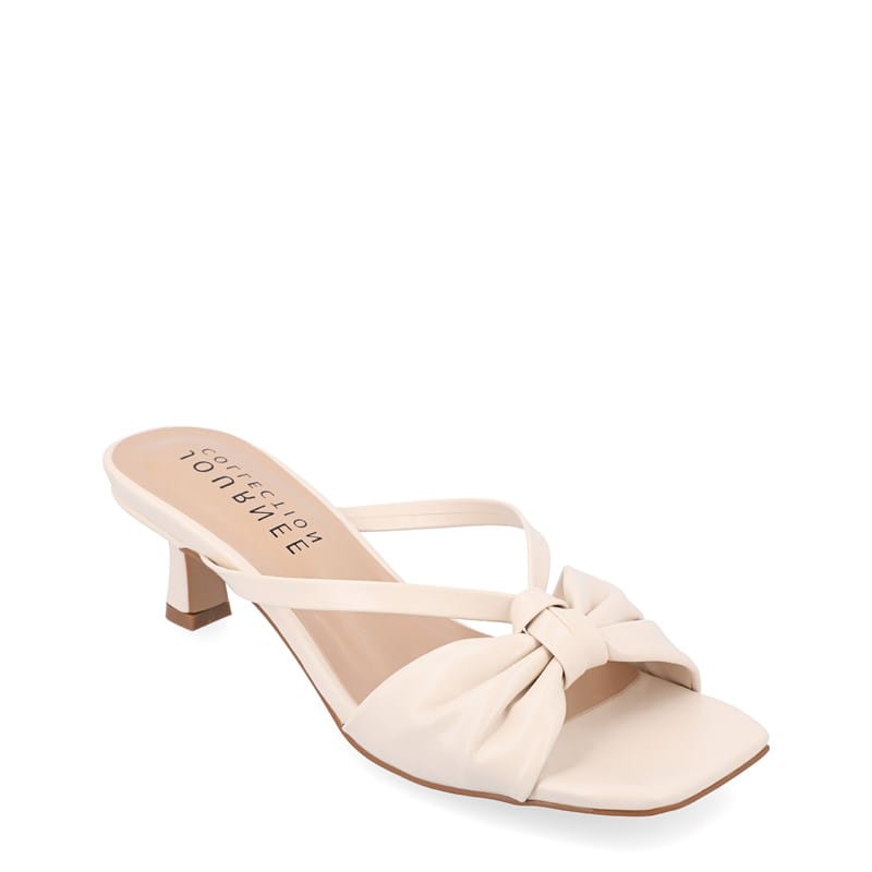 Journee Women's Starling Dress Sandals (Ivory) - Size 9.5 M