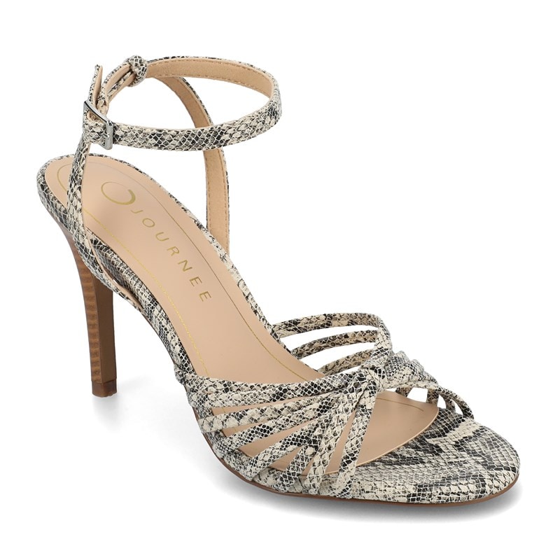 Journee Women's Vanita Dress Sandals (Snake) - Size 7.5 W