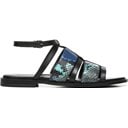 Black/Blue Leather