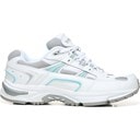 White/Blue Leather