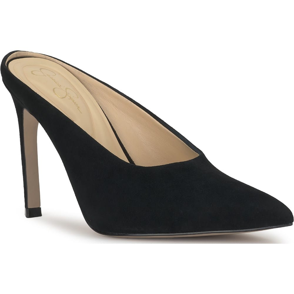 Jessica Simpson Women's Wilix High Heel Mule Shoes (Black) - Size 6.5 M