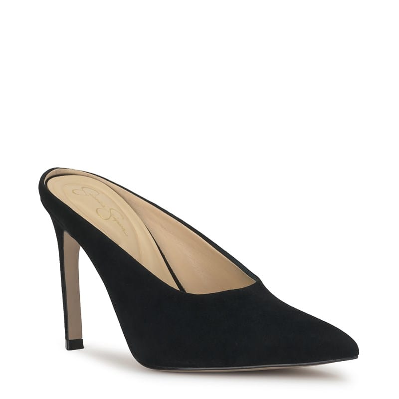 Jessica Simpson Women's Wilix High Heel Mule Shoes (Black) - Size 6.5 M
