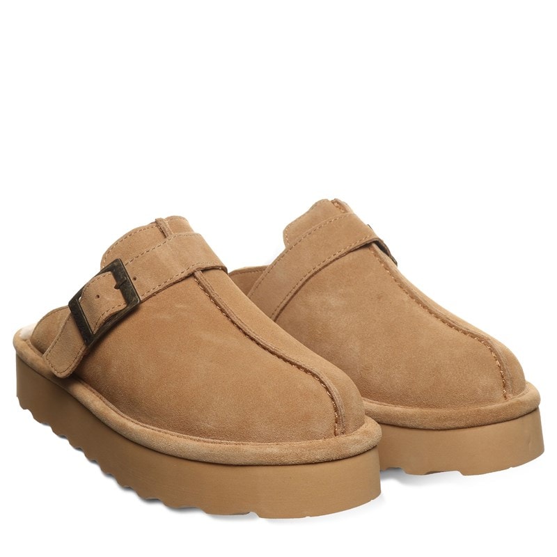 Bearpaw Women's Moxie Platform Clog Shoes (Iced Coffee Solid) - Size 13.0 M