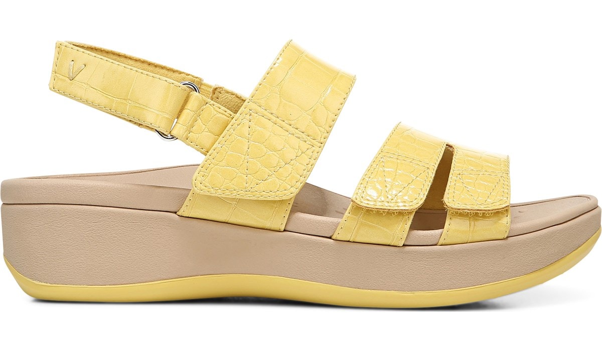 Vionic Women's Roma Medium/Wide Platform Sandal Yellow, Sandals, Famous
