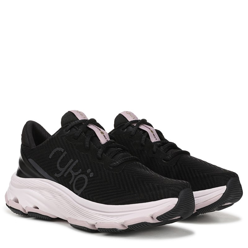 Ryka Women's Devotion X Max Walking Shoes (Black Mesh Fabric) - Size 7.5 M