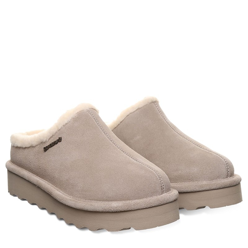 Bearpaw Women's Izzy Platform Lo Slipper Shoes (Mushroom) - Size 12.0 M