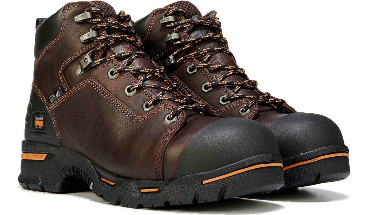 Timberland Pro Men's Endurance PR 6" Soft Work Boot Brown, Boots, Famous Footwear