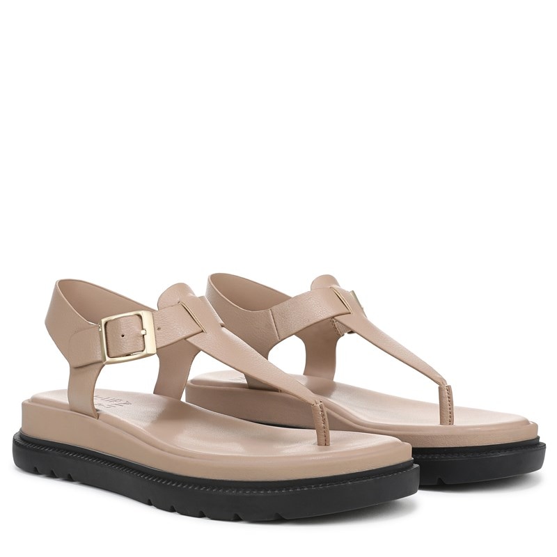 Naturalizer Women's Alyssa Sandals (Tan Faux Leather) - Size 10.0 M