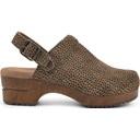 Tan E Print Suede