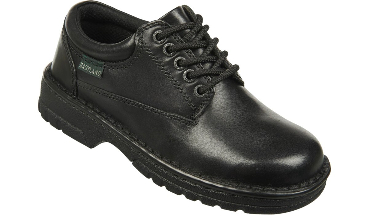 black leather women's eastland oxford shoe