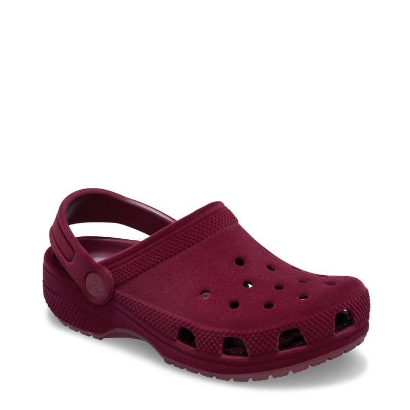 Crocs Kids' Classic Velvet Clog Little/Big Kid Shoes (Beetroot) - Size 4.0 M