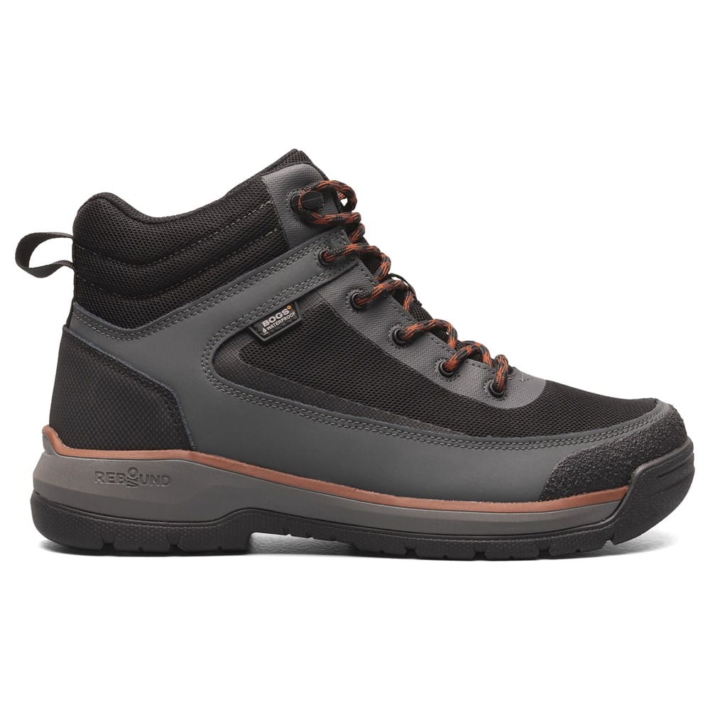 Bogs Shale Mid GlacialGrip Waterproof Boots, Men's Black