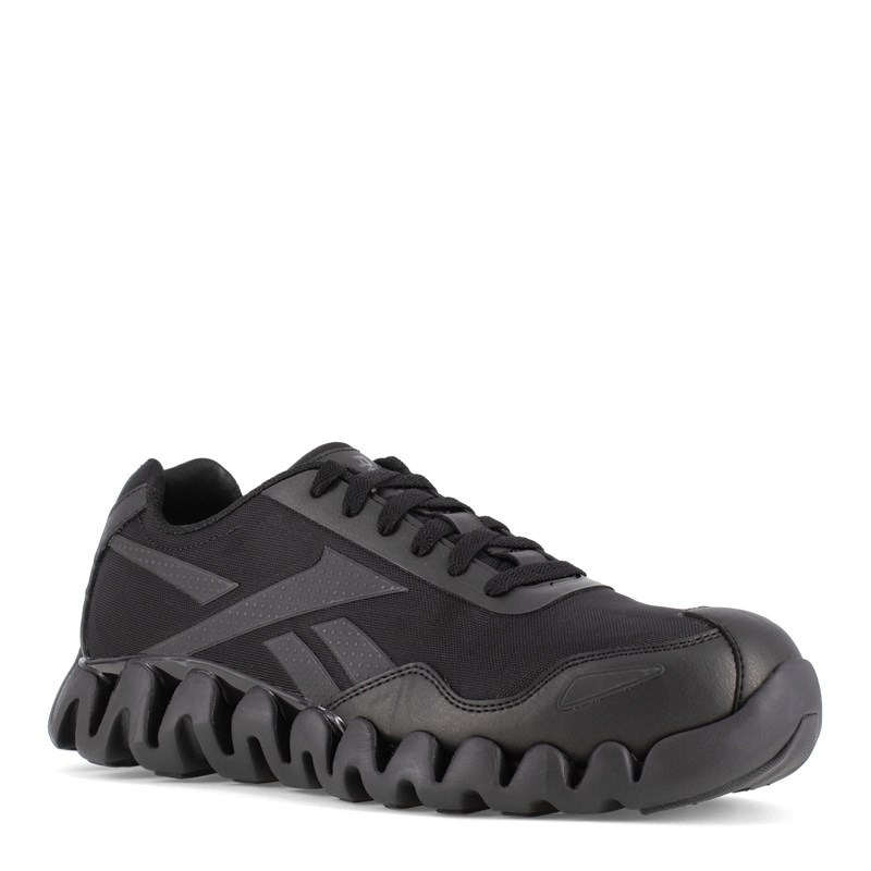 Reebok Work Men's Zig Pulse Composite Toe Work Sneakers (Black) - Size 15.0 M