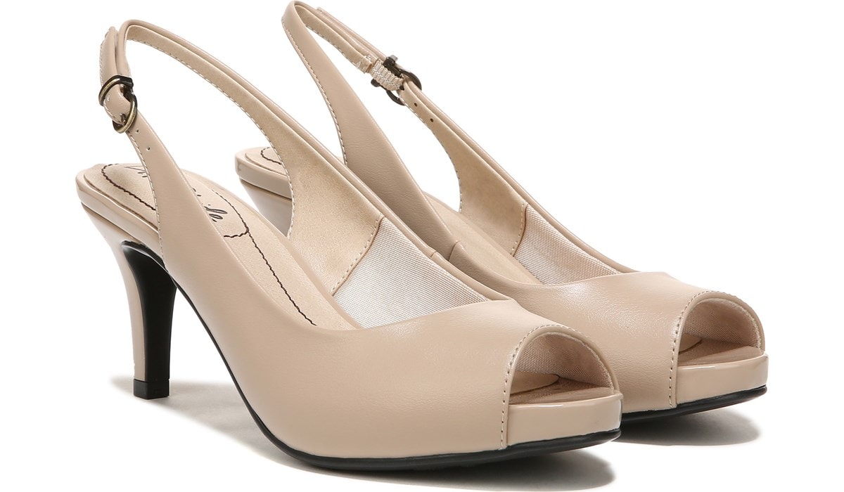 LifeStride Women's Teller Peep Toe Pump Famous Footwear