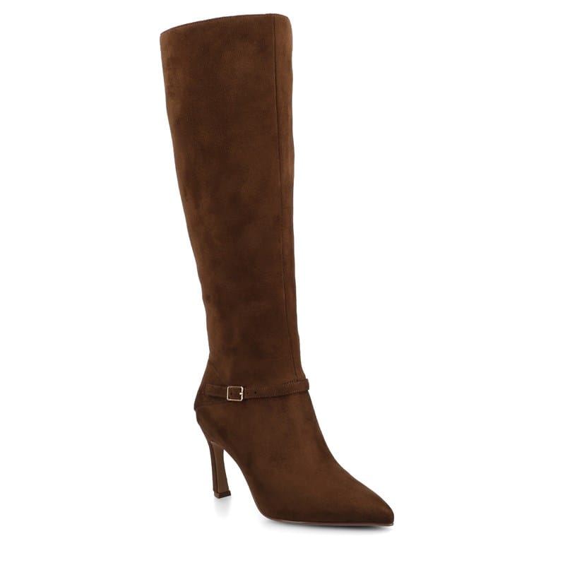 Journee Women's Elara Medium/Wide Width Knee High Dress Boots (Tan) - Size 8.0 W