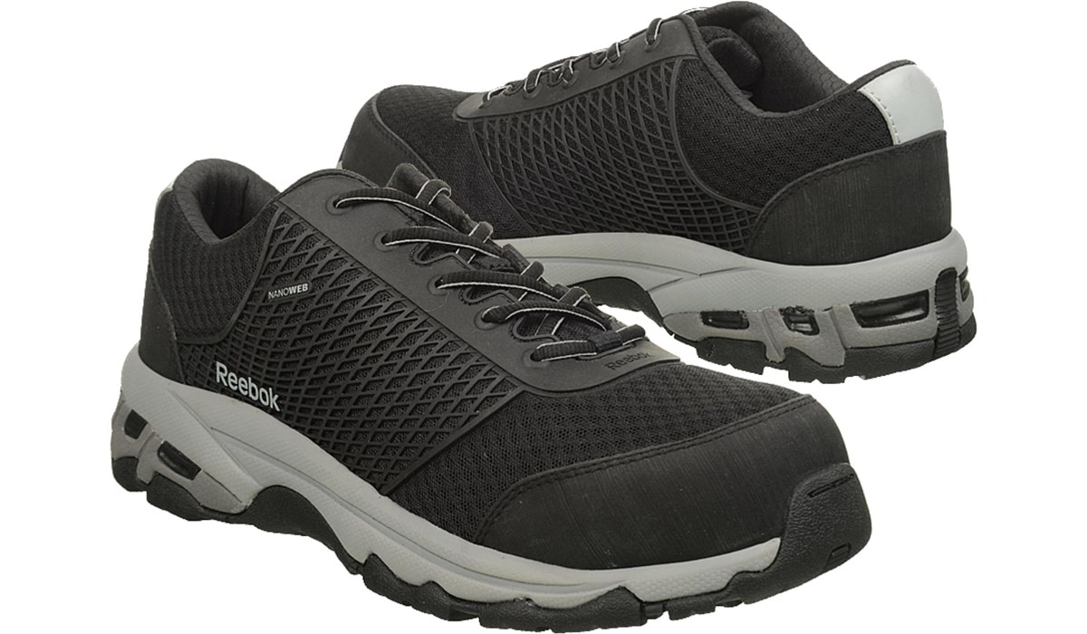 reebok black work shoes