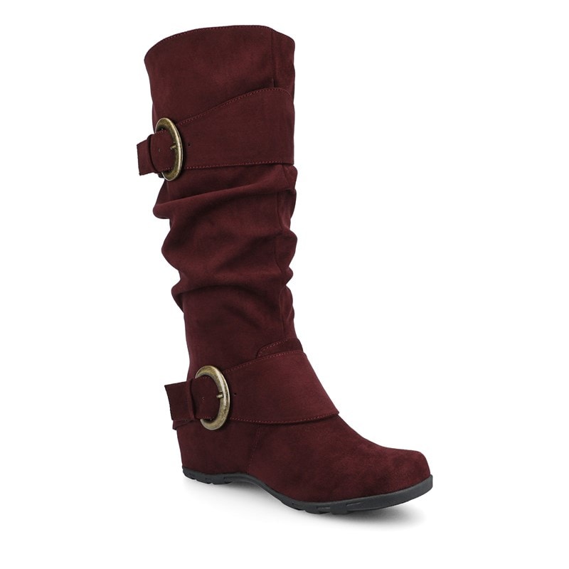 Journee Women's Jester Tall Slouch Boots (Oxblood) - Size 10.0 M
