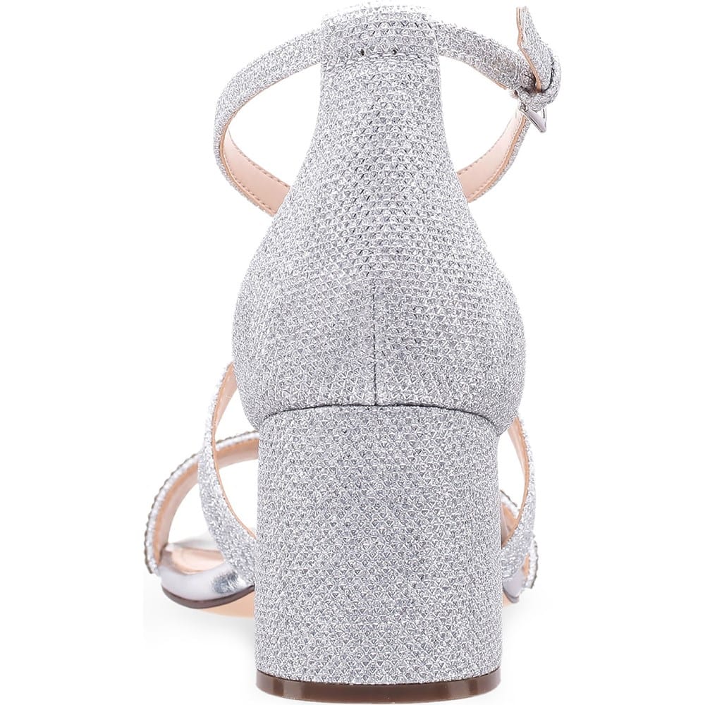 nina silver dress sandals Amazon.com | NINA Anna True Silver 6.5 M
