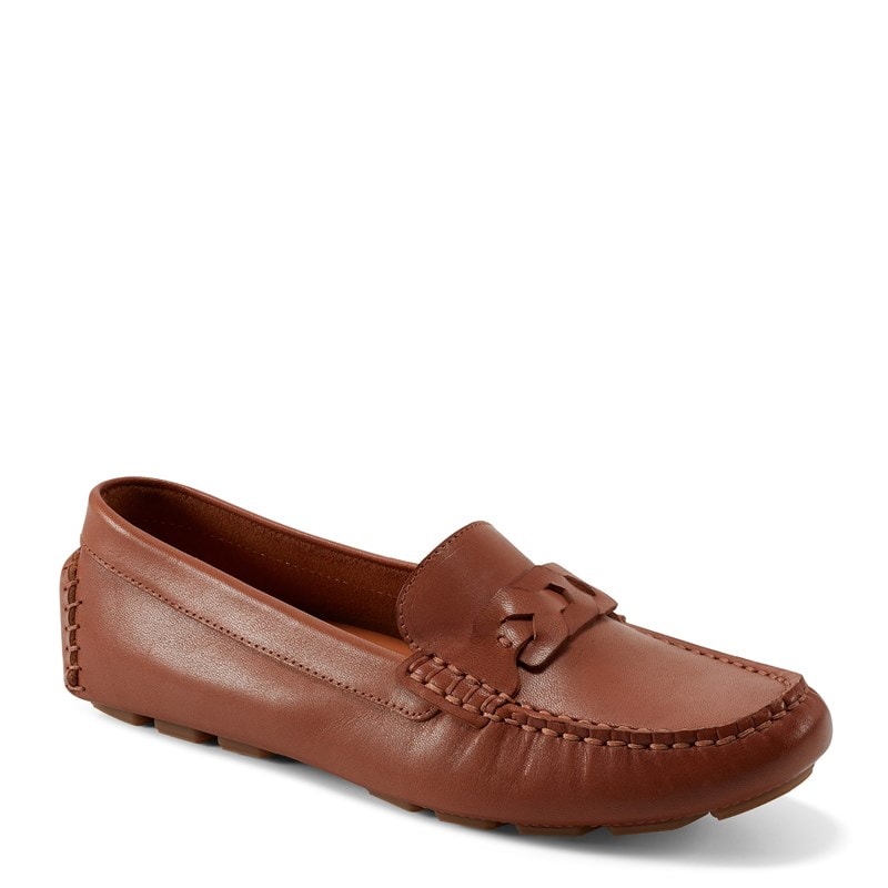 Rockport Women's Blara Casual Slip On Loafers (Cognac Leather) - Size 8.0 M