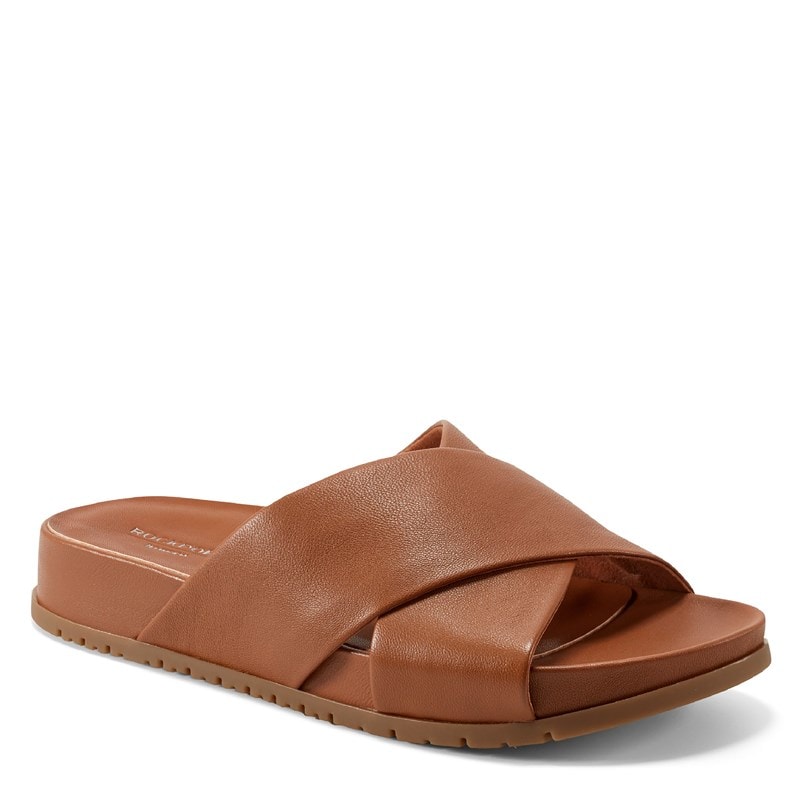 Rockport Women's Leia Casual Slide Sandals (Medium Natural Leather) - Size 9.5 W