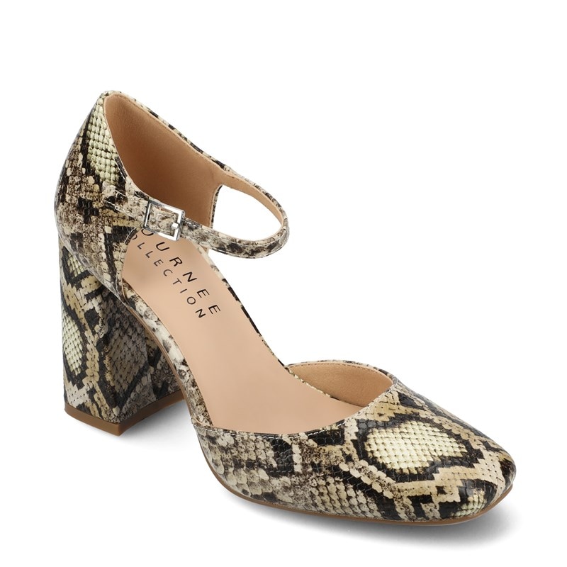 Journee Women's Hesster Pump Shoes (Snake Faux Leather) - Size 12.0 M