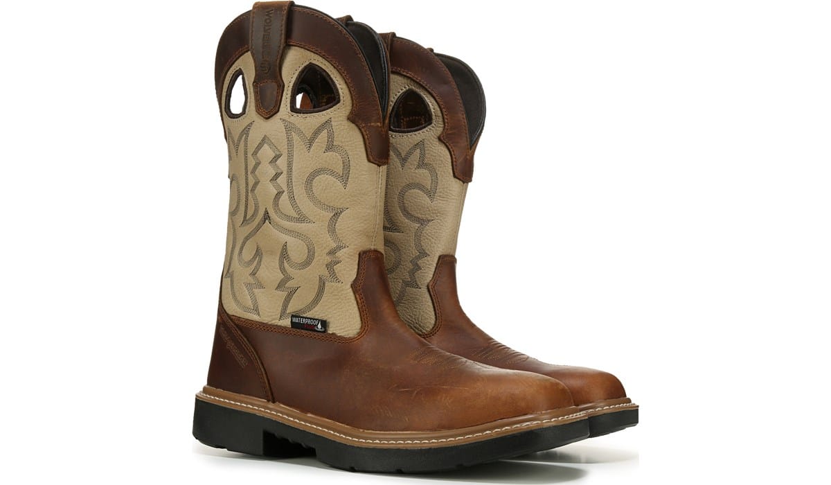 Wide Waterproof Steel Toe Work Boot 