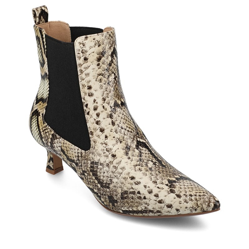 Journee Women's Tenlee Dress Booties (Snake Faux Leather) - Size 8.0 M