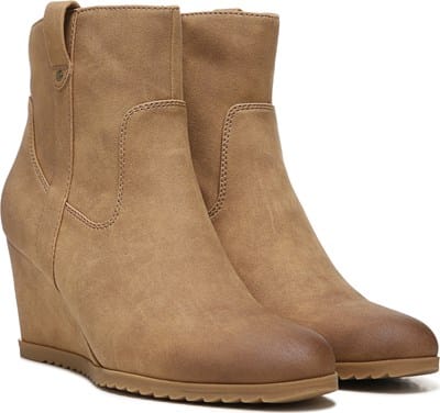 Medium/Wide Lace Up Wedge Bootie, Boots 