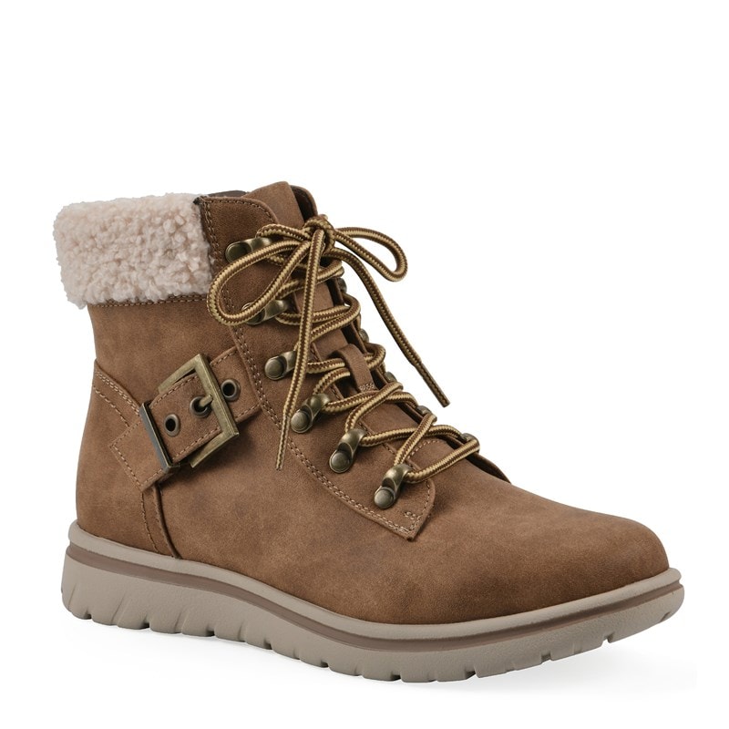 Cliffs by White Mountain Women's Hadrian Lace Up Hiking Boots (Tan Fabric) - Size 9.0 M