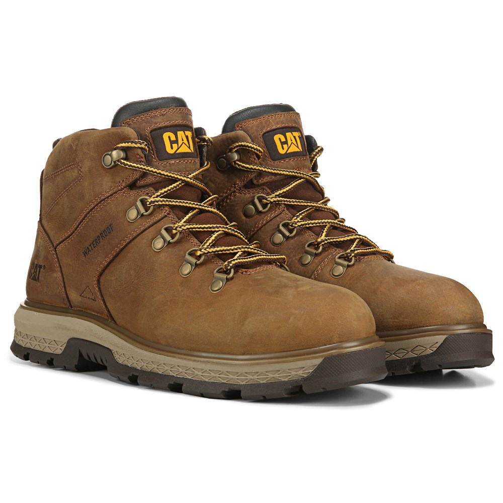 Caterpillar Men s Exposition Waterproof Alloy Toe Work Boot Famous Footwear