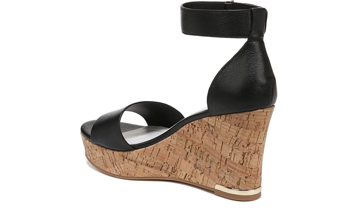 Italian Shoemakers Women's D168 Wedge Sandal – Criss Cross Upper Slip-On With Padded Insole, Water-Resistant