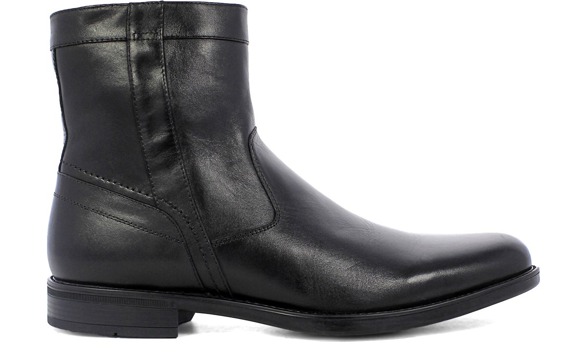 plain black boots