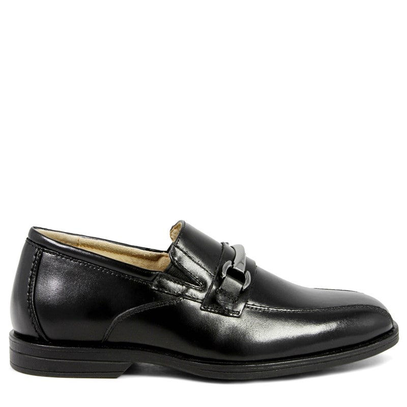 Florsheim Kids' Reveal Jr Bit Slip On Toddler/Little/Big Kid Shoes (Black Leather) - Size 1.0 M